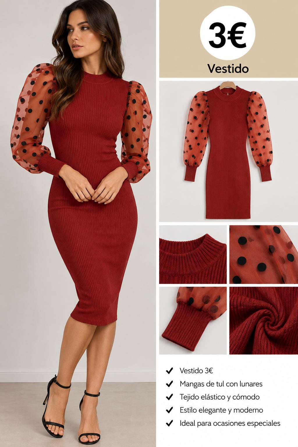 VESTIDO TEJA