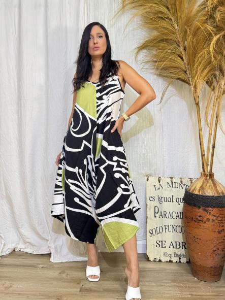 MONO ANTONIA BLANCO CON VERDE [0]