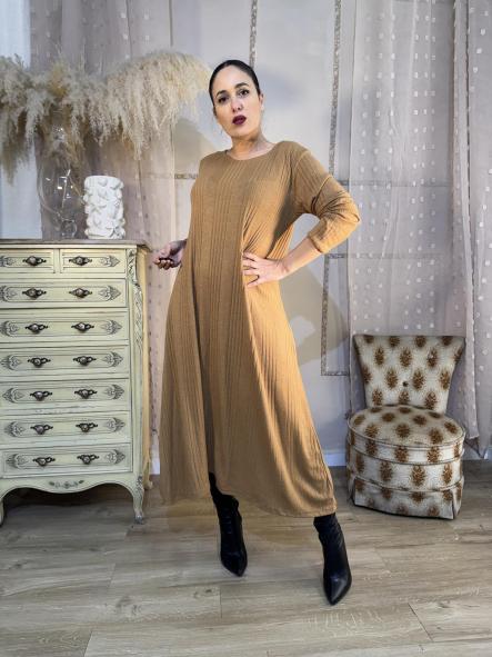 VESTIDO MARRON SUELTO [2]
