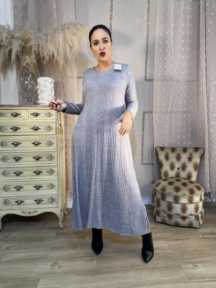 VESTIDO GRIS SUELTO