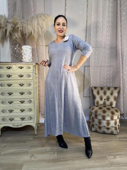 VESTIDO GRIS SUELTO [2]