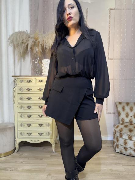 MONO EFECTO VESTIDO NEGRO [1]