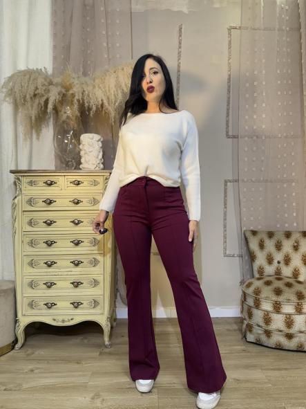 PANTALON CAMPANA BURDEOS [3]