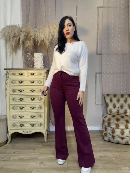 PANTALON CAMPANA BURDEOS [0]