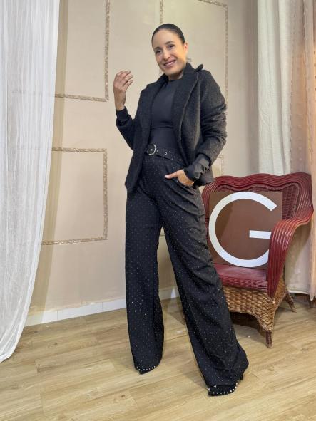 CHAQUETA NEGRA PAÑO GORDO