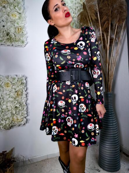 VESTIDO CALAVERA MEXICANA [0]