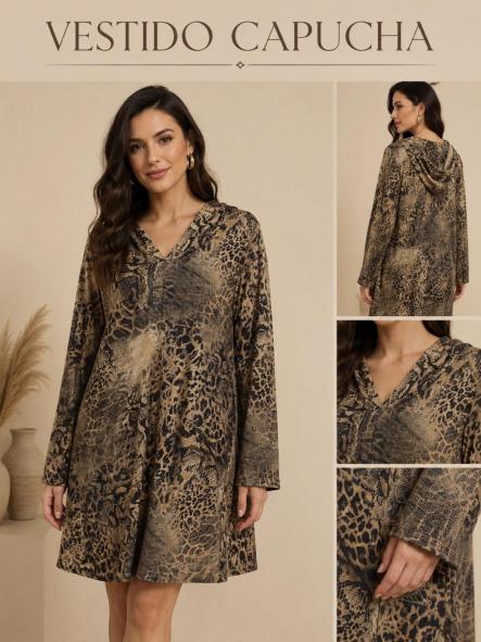 VESTIDO LEO CAPUCHA [0]
