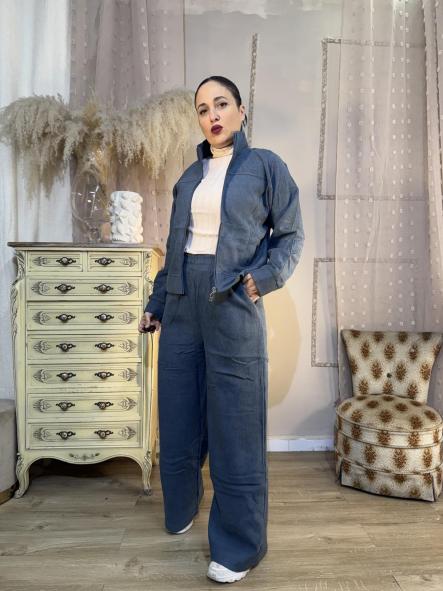 CHANDAL AZUL PETROLEO PANILLA CHAQUETA CON CREMALLERA [3]