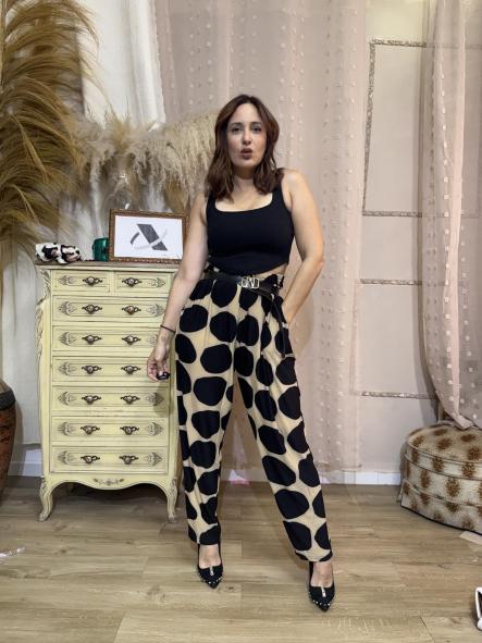 PANTALON FRESQUITO MARRON LUNARES GRANDES [0]