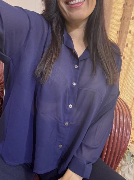CAMISA AZUL MARINO OBERSAY TRANSPARENTE [1]