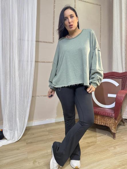 SUDADERA BASIC HYPPY VERDE OSCURO [1]