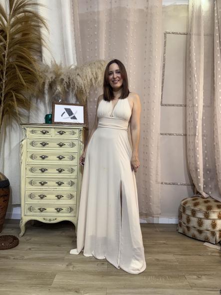 VESTIDO ESPALDA  boho BEIG [0]