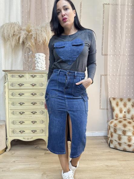 CAMISETA GRIS CORAZON VAQUERO [3]