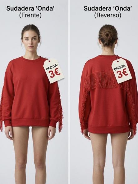SUDADERA ROJA FLECOS [0]
