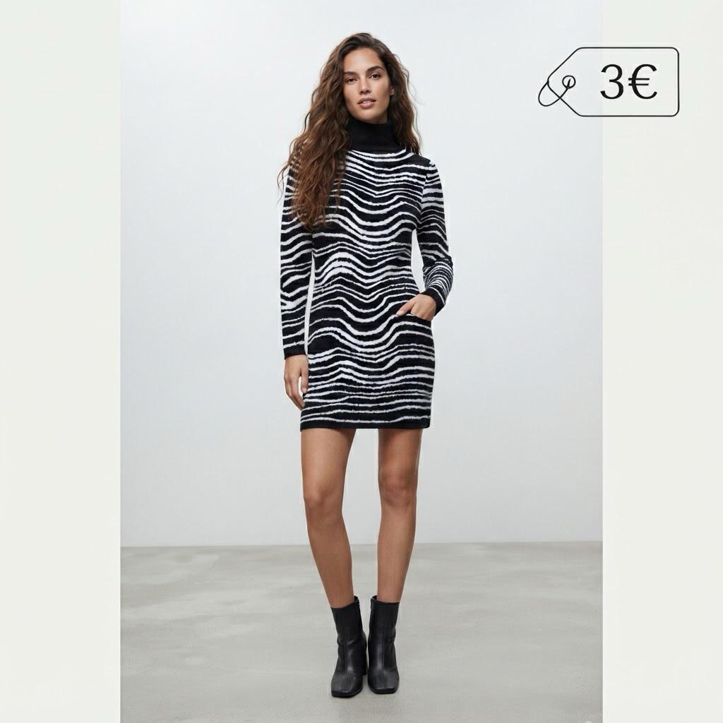 VESTIDO ANIMAL NEGRO