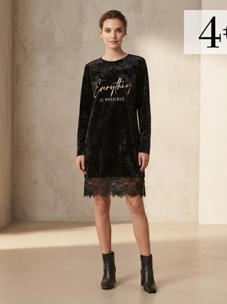 VESTIDO  NEGRO ANILLA [0]