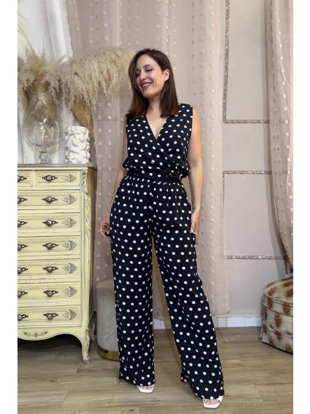 CONJUNTO BOUTIQUE  LUNARES NEGRO [0]