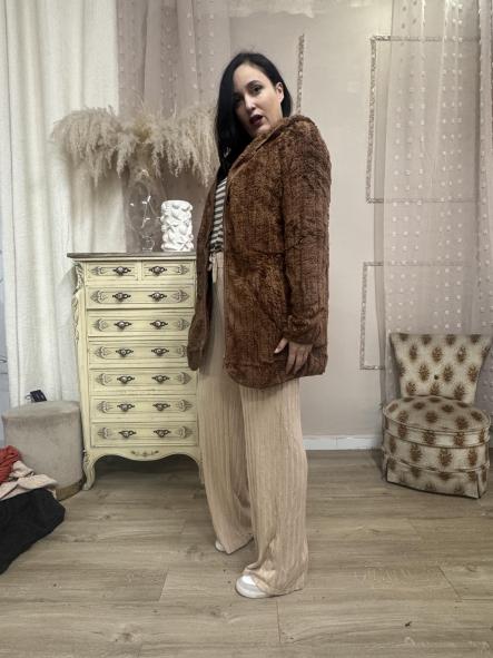 CHAQUETA BORREGO MARRON