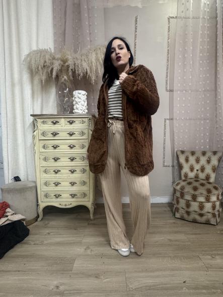 CHAQUETA BORREGO MARRON [2]