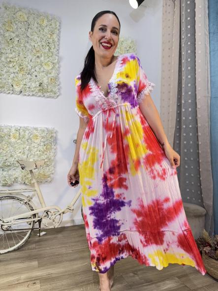 Vestido Largo Estampado Surtido Tie Dye [1]