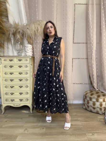 VESTIDO LINO FRESQUITO NEGRO  [3]