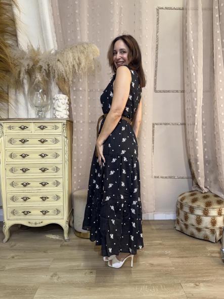 VESTIDO LINO FRESQUITO NEGRO