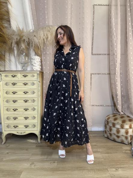 VESTIDO LINO FRESQUITO NEGRO  [2]