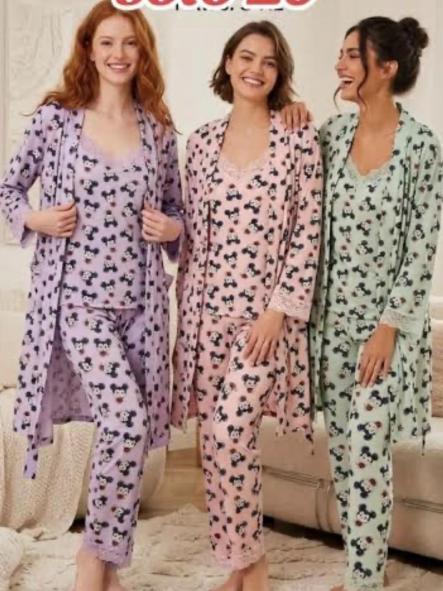 PIJAMA 3 piezas ROSA