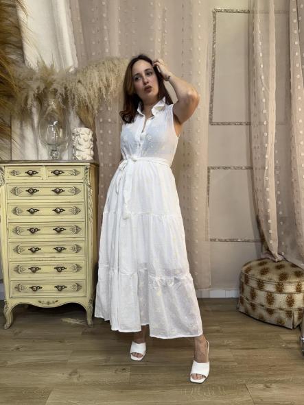 VESTIDO LINO FRESQUITO BLANCO  [2]