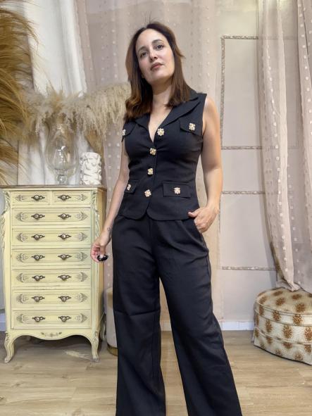CONJUNTO TRAJE ADEREZOS NEGRO [4]