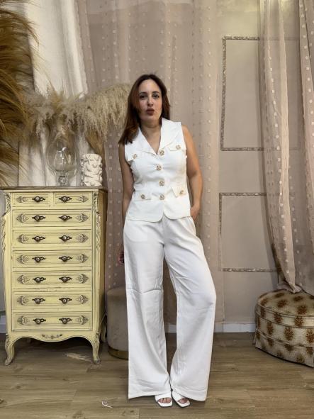 CONJUNTO TRAJE ADEREZOS BLANCO  [0]