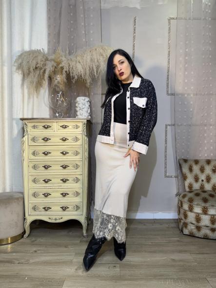 FALDA CON ENCAJE BEIG [3]