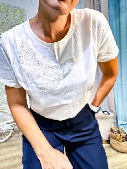 CAMISETA BLANCA MARIPOSA [1]