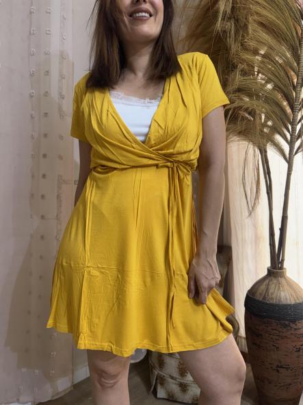 VESTIDO COMODO FRESQUITO MOSTAZA [2]