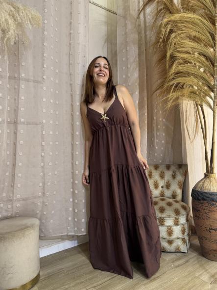 VESTIDO LINO MARRON [3]