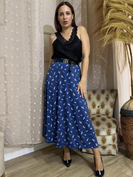 FALDA PERRITOS AZUL [0]