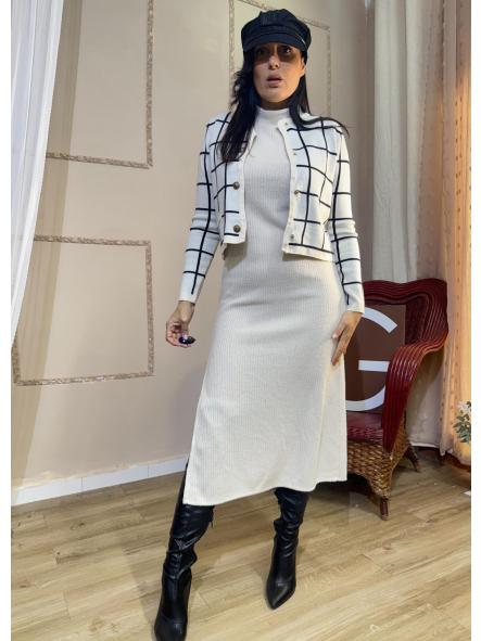 VESTIDO SISADO SUPER GUSTOSO BEIG [0]