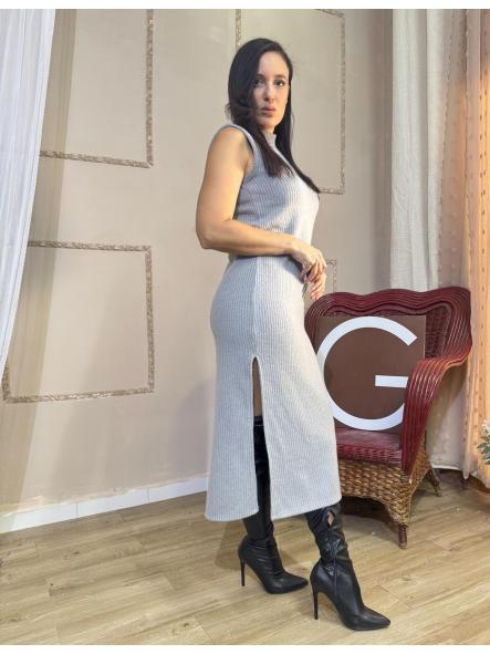 VESTIDO SISADO SUPER GUSTOSO GRIS