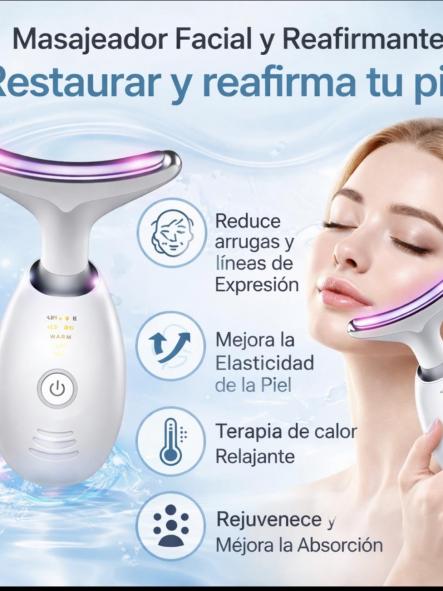 Masajeador facial con luz ipl