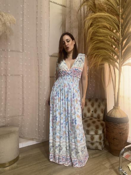 VESTIDO LICRA FRIA CAIDO AZUL [6]