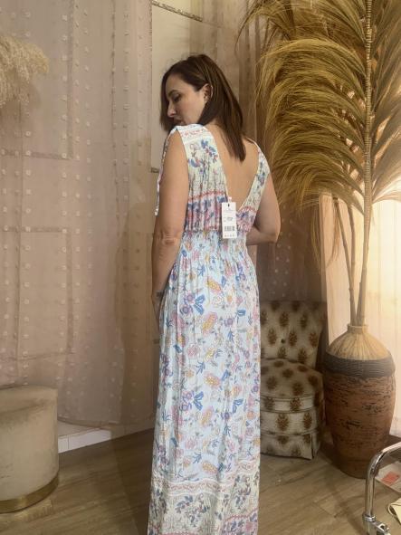 VESTIDO LICRA FRIA CAIDO AZUL [3]