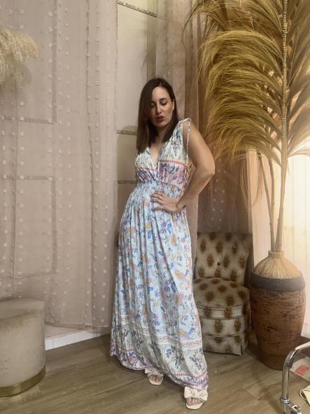 VESTIDO LICRA FRIA CAIDO AZUL [0]