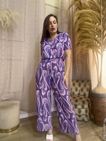 CONJUNTO TRIBAL LICRA FRIA LILA [0]