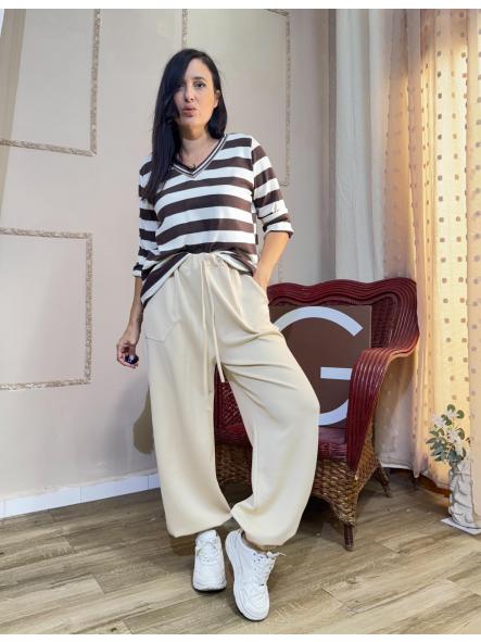PANTALON JOGGER PUÑO BEIGE  [0]