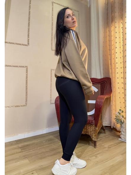 SUDADERA FRANJA CAMEL [1]