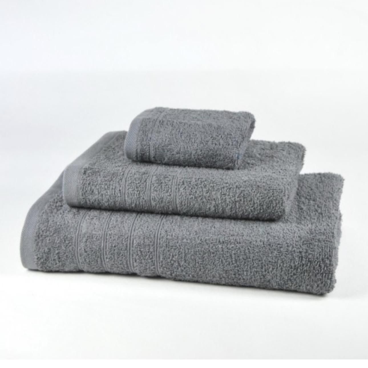 TOALLA JUEGO DE BAÑO GRIS(PREVENTA)