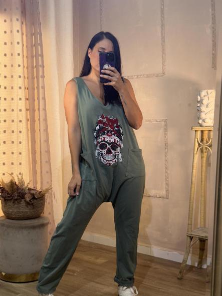 MONO SKULL VERDE