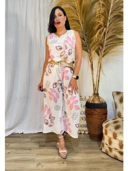 CONJUNTO HOJAS EN ROSAS