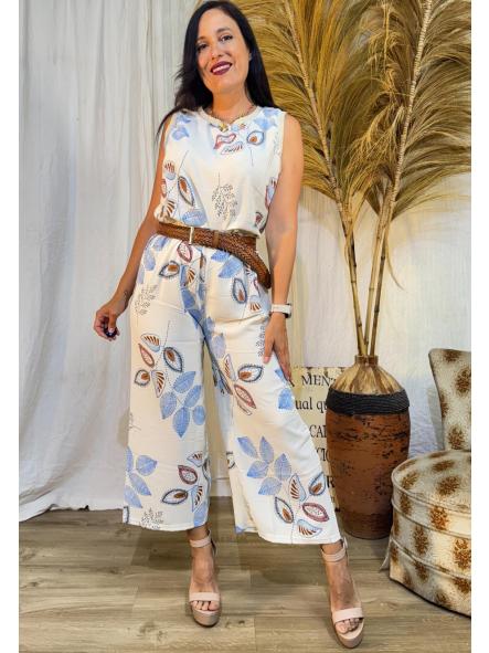 CONJUNTO HOJAS EN AZUL