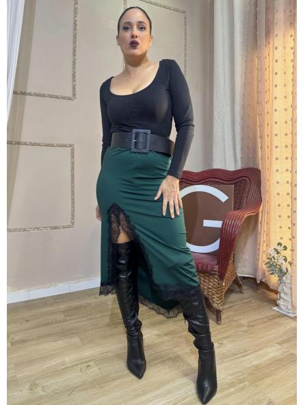 FALDA VERDE LENCERA [0]